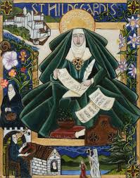 Hildegarde Von Bingen Icon Illustration Embellished Print In 2020 Icon Illustration Illustration Visionary Art