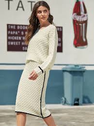 We did not find results for: Shein Cable Knit Sweater Contrast Piping Skirt Set Shein Eur