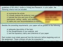 ''}}cara (common audit report application). How To Write The Academic Critique Assignment Critique Of Academic Journal Article Youtube