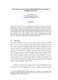 Terdapat banyak sebab rakyat negeri yang digelar serambi makkah itu bangkit menentang. Perkembangan Awal Gerakan Sosio Politik