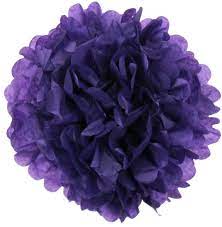 Pompom large 45cm purple peacock tissue paper flower wedding | etsy. Tissue Paper Pom Pom Flower Ball 18inch Royal Purple