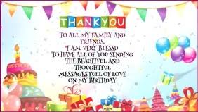 Our original happy birthday gifs is the perfect way to let someone know you care and that you are thinking of them on their special day. 15 650 Thank You For Birthday Wishes Customizable Design Templates Postermywall