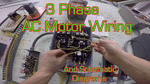 .installing a 3 phase 220 volt motor starter for a compressor with a 5hp motor. 3 Phase Magnetic Motor Starter And Wire Diagram Youtube