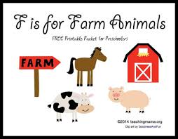 F Is For Farm Animals Letter F Printables Preschool Letter Crafts Preschool Fun Farm Preschool