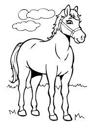 Keep your kids busy doing something fun and creative by printing out free coloring pages. Cartoon Horse Coloring Pages Coloring Home