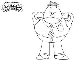 Captain Underpants Movie Mr Krupp Coloring Page Coloring Pages Monster Coloring Pages Captain Underpants