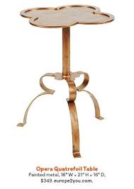 Quatrefoil Leg Side Table Drink Table Small Accent Tables Table