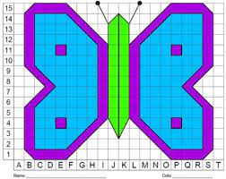 Too difficult for your students? This Activity Is For Students Just Beginning To Learn About Coordinate Grids And Map Skills Graph Drawings With Coordinates Geometric Butterfly Graph Drawings
