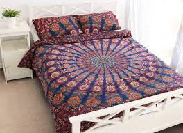 Duvet covers stay on the duvet and function like sheets. Bed Sheet And Bedspread Mandala Bed Sheet Tapestry Hippie Indian Wall Hanging Star Mandala Tapestries Decor Art Manufacturer From Jaipur