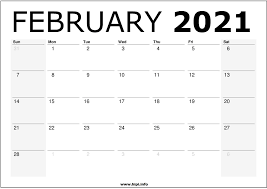 We have five february 2021 blank calendar templates that you can download for free. February 2021 Calendar Printable Monthly Calendar Free Download Hipi Info Calendars Printable Free
