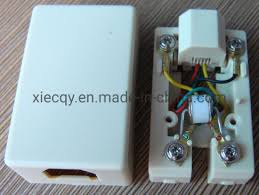 Electrical box, box type surface mount, capacity 132.0 cu. China Rj11 6p4c Surface Mounted Box Wall Socket With 2 Pole Arrester China Surface Mount Box 6p4c Connection Box
