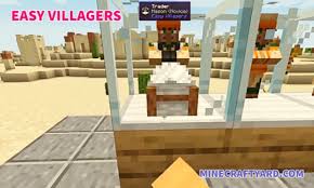 The converter block converts villagers to zombie villagers and cures them afterwards, enabling the player that placed the block better trades from the cured villager. Easy Villagers Mod 1 17 1 1 16 5 For Villager In A Jar Minecraft