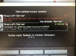 Maybe you would like to learn more about one of these? Minecraft Aternos Server Veraltet Computer Spiele Und Gaming