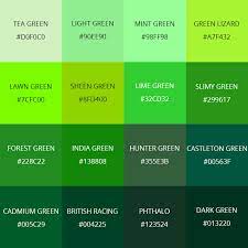 Let's take a look at some awesome green color palette inspirations, with names and hex codes, to see what they have to offer! 99 Shades Of Green Color With Names Hex Rgb Cmyk