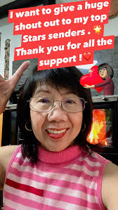 I want to give a huge shout-out to my top Stars senders. Thank you for all  the support! Ruthie Poncar, Jessica Hinojosa, Neal Eskridge, Sandra Smith,  Jasmine Cruz Montero, Wendy Gonzalez, Candace