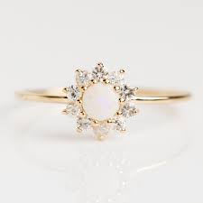 Maybe you would like to learn more about one of these? 14k Gold Diamond Sunflower Ring Unique Engagement Rings Vintage Engagement Rings Unique Cute Promise Rings