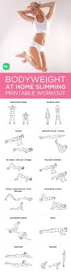 Visit Http Workoutlabs Com Workout Plans Bodyweight At Home Full Body Slimming Workout For A Body Weight Training Bodyweight Workout Home Exercise Routines