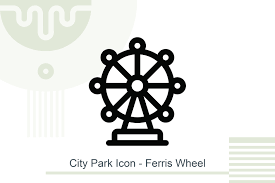 Download City Park Icon Ferris Wheel Graphic By Melindagency Creative Fabrica PSD Mockup Templates