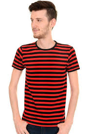 Black And Red Striped T Shirt Mens Linus Shirt Striped Shorts Red Stripes Black And Red