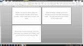 A letterhead is really a heading at the very best of a sheet of letter paper that sometimes consists of a name and an address, along with a symbol or company style, and in some cases a history sample. Create Flashcards Quickly Using Microsoft Word 2021 No Template Needed Youtube