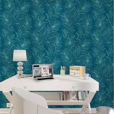 Papier Peint Intisse Peacock Coloris Bleu Paon Papier Peint Intisse Papier Peint Deco