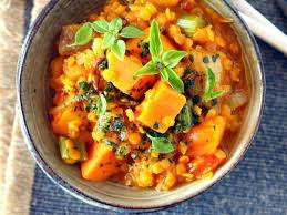 Lentilles Corail Epicees Aux Patates Douces Facon Mesir Wat Ethiopien Recette Recettes De Cuisine Cuisson Des Aliments Lentilles Corail