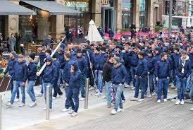 Fußball club basel 1893 has a long and illustrious history, having competed at the highest level of football in switzerland for many years, currently in the swiss super league. Basel Fans Arrive For Manchester United Champions League Clash All Dressed In Identical Manchester Style Uniform Mirror Online
