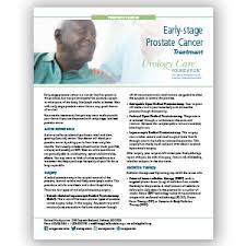Catching cancer early often allows for more treatment options. Early Stage Prostate Cancer Treatment Urology Care Foundation