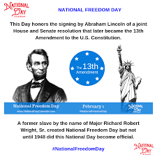 National Freedom Day February 1 National Day Calendar Freedom Day National Day Calendar National