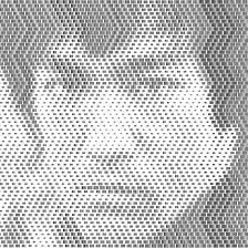 Scannable Barcode Portraits Of Celebrities Ritratti