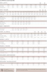 Size Chart Pinewood