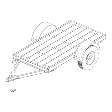 4 x 8 utility trailer plans blueprints 3 500 lb capacity instant download utility trailer trailer plans trailer