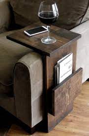 Sofa Chair Armrest Tray Table Stand With Side Storage For Magazines Armrest Chair Magazines Side Sofa Stand S Tray Table Table Furniture Diy Furniture
