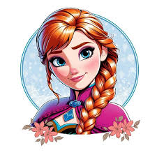 Princess anna png clipart, frozen princess anna, frozen png, Princess anna  flower design, instant download