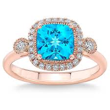 Free overnight shipping | save up to 75% off. Blue Topaz And Diamond 14kt Rose Gold Ring Costco