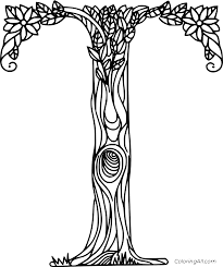 Our coloring pages are easy to print, and we have a big (and growing) collection to choose from. Letter T Like A Tree Coloring Page Coloringall
