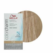 What is a hair toner? Wella Color Charm Toner T15 Pale Beige Blonde 1 4 Ounce For Sale Online Ebay