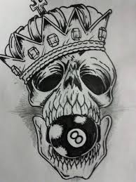 Maybe you would like to learn more about one of these? Skull Eight Ball Sketch Cool Tattoo Drawings Skull Art Tattoo 8 Ball Tattoo