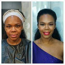 Before And After Makeover Makeup For Black Women Red Lip Glam Samanthareesemakeup On Ig Makeup For Black Women Beautiful Hair Makeup Pictures