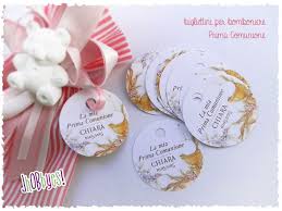 Nastro 10 mm x 25 metri bianco con scritta prima comunione in oro. Bigliettini Bomboniere Prima Comunione Feste Biglietti E Inviti Su Misshobby