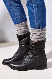 Frye Jamie Artisan Lace Up Boot In Black Lyst