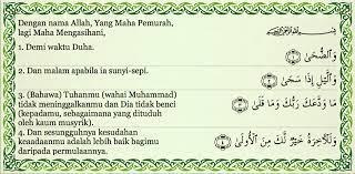 Word by word translation, tafsir ~ audio reciter. Kefahaman Surah Ad Dhuha Lessons Blendspace