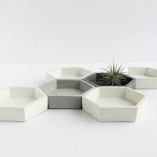 Our New Hexagon Concrete Trays Range Can Be Arranged In Infinite Numbers And Combinations In A Variety Of C Geometric Tray Table Decor Gifts Modern Table Decor