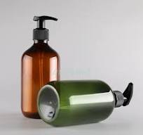 300ml 500ml Empty Plastic Green Amber Lotion Pump Bottle for Soap Gel  Comestic