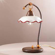 A device that is used to deflect daylight downward as it streams through a window. Chiara Table Lamp In Ceramic With A Classic Design Abat Jour Rustic Bedside Tables