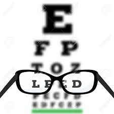 Eye Vision Test Poor Eyesight Myopia Diagnostic On Snellen Eye