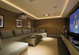 Comfortable Small Home Theatre Ideas With Modern Interior Furniture And Also Other Simple Touch To Give Home Cinema Room Small Media Rooms Small Home Theaters