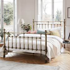 Buyjohn Lewis Banbury Bed Frame Double Antique Brass Online At Johnlewis Com Bedframe Bedframebench In 2020 White Metal Bed Frame Brass Bedroom White Metal Bed