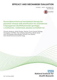 Pdf Parent Determined Oral Montelukast Therapy For