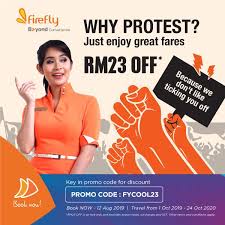 14 coupons and 10 deals which offer up to 70% off , rs1000 off , free shipping and extra discount, make sure to you want. Firefly Airlines Rolls Out Witty Promotion On The Back Of Airasia Protest